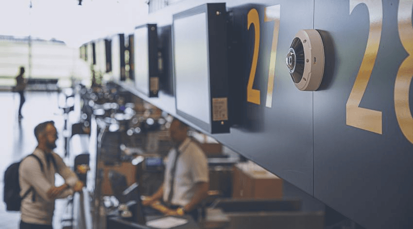 Axis cameras on site